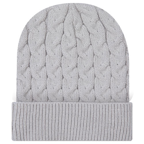 OTTO CAP® 12" Cable Knit Beanie w/ Rib Knit Cuff